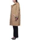 Diamond Quilted Hooded Single Coat Beige - BURBERRY - BALAAN 5