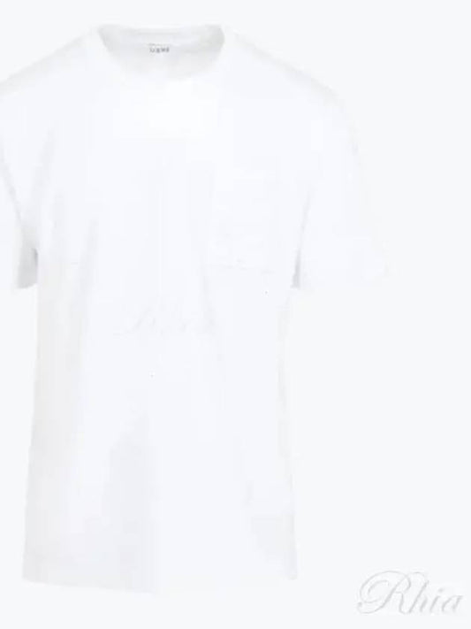 Relaxed Fit Cotton Short Sleeve T-Shirt White - LOEWE - BALAAN 2