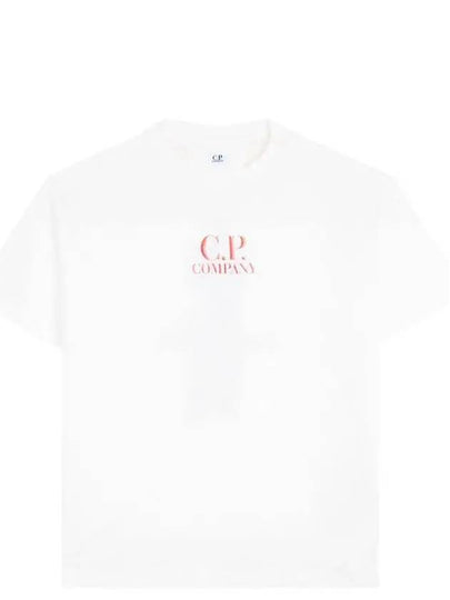 Logo Short Sleeve T-Shirt White - CP COMPANY - BALAAN 2