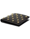 Medusa Head Pattern Stud Bifold Half Wallet Black - VERSACE - BALAAN 3