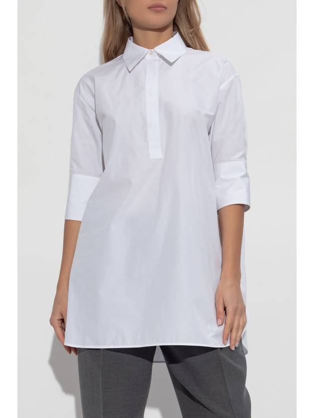 JIL SANDER Short Sleeve Shirt, Women's, White - JIL SANDER - BALAAN 3