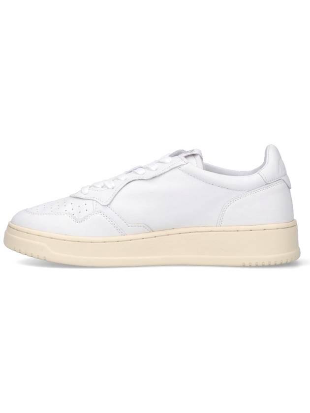 Medalist Goatskin Low Top Sneakers White - AUTRY - BALAAN 4