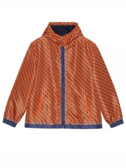 Logo Pattern Hooded Jacket Orange - GUCCI - BALAAN 2