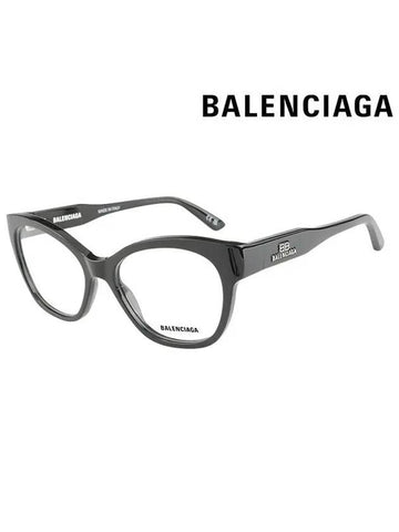 glasses frame BB0213O 001 cat eye acetate women's glasses - BALENCIAGA - BALAAN.