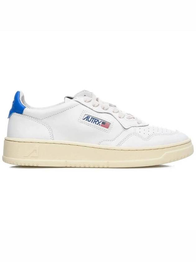 Medalist Goatskin Low Top Sneakers White Blue - AUTRY - BALAAN 3