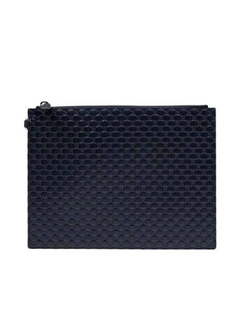 GG Micro Cima Strap Clutch Bag Navy - GUCCI - BALAAN.