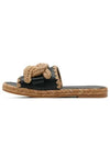 Kate Woven Chain Espadrille Slippers Black - TOD'S - BALAAN 1