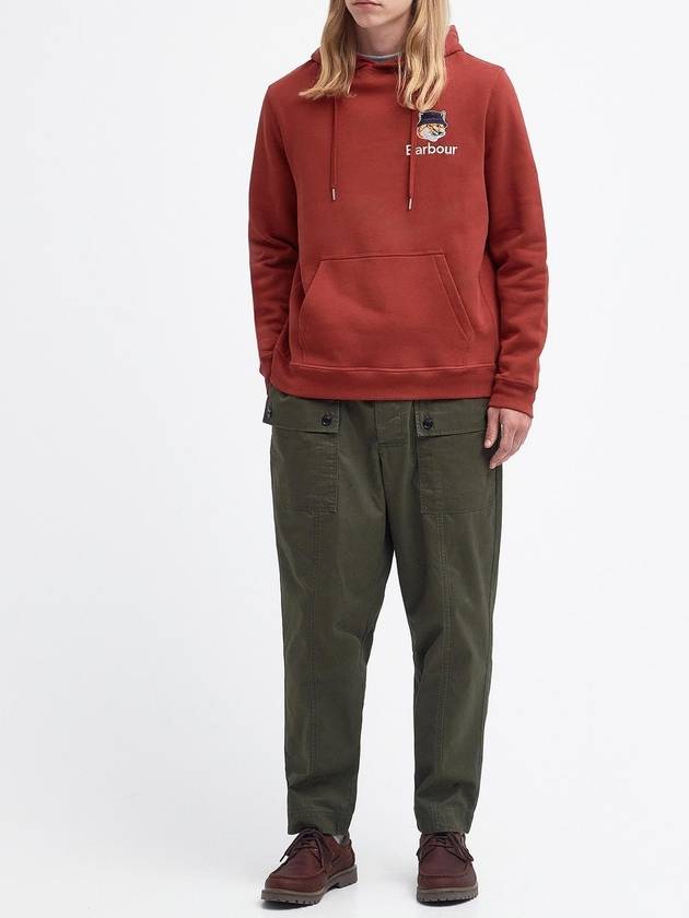 Fox Head Logo Hoodie Organge - BARBOUR - BALAAN 5