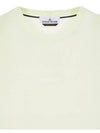 Garment Dyed Institutional One Print Cotton Jersey Short Sleeve T-Shirt Light Green - STONE ISLAND - BALAAN 4