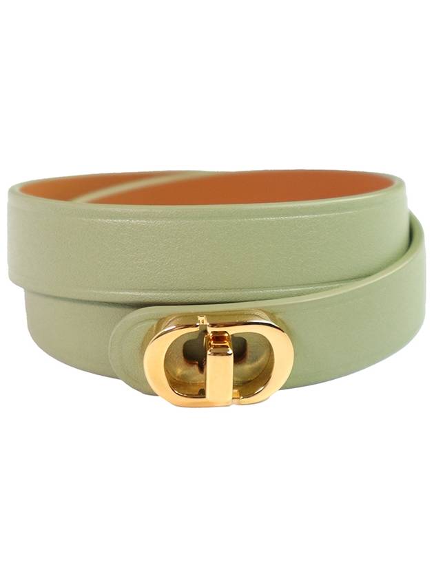 30 Montaigne Leather Bracelet Green - DIOR - BALAAN 2