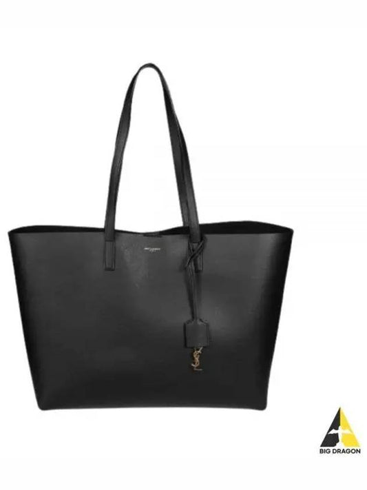 East West Shopper Tote Bag Black - SAINT LAURENT - BALAAN 2