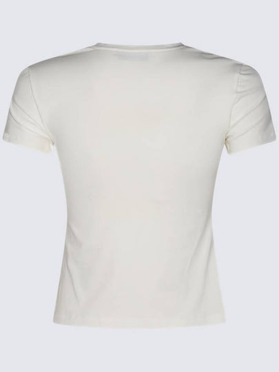 Blumarine White Cotton T-Shirt - BLUMARINE - BALAAN 2