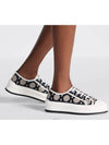 Walk'N'Dior Platform Macrocannage Motif Embroidery Cotton Low-Top Sneakers Deep Blue - DIOR - BALAAN 5