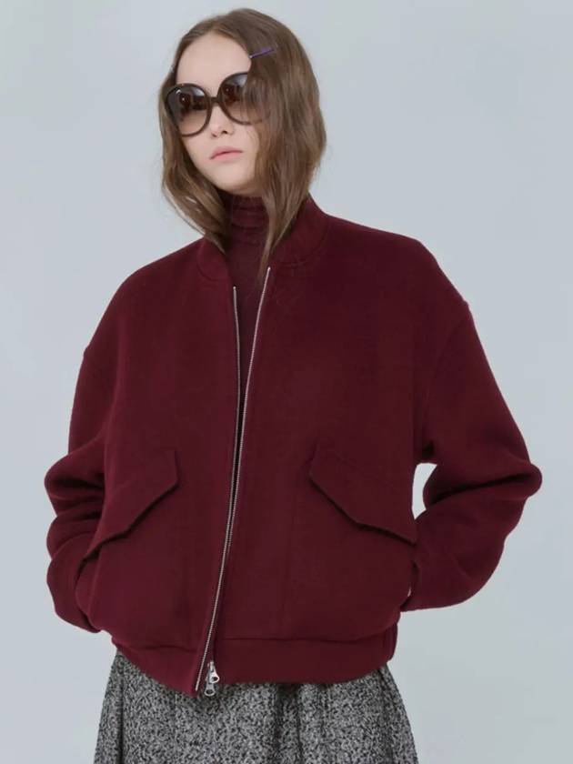 Volume Bomber Outer Wool Wine 0127 - VOYONN - BALAAN 10