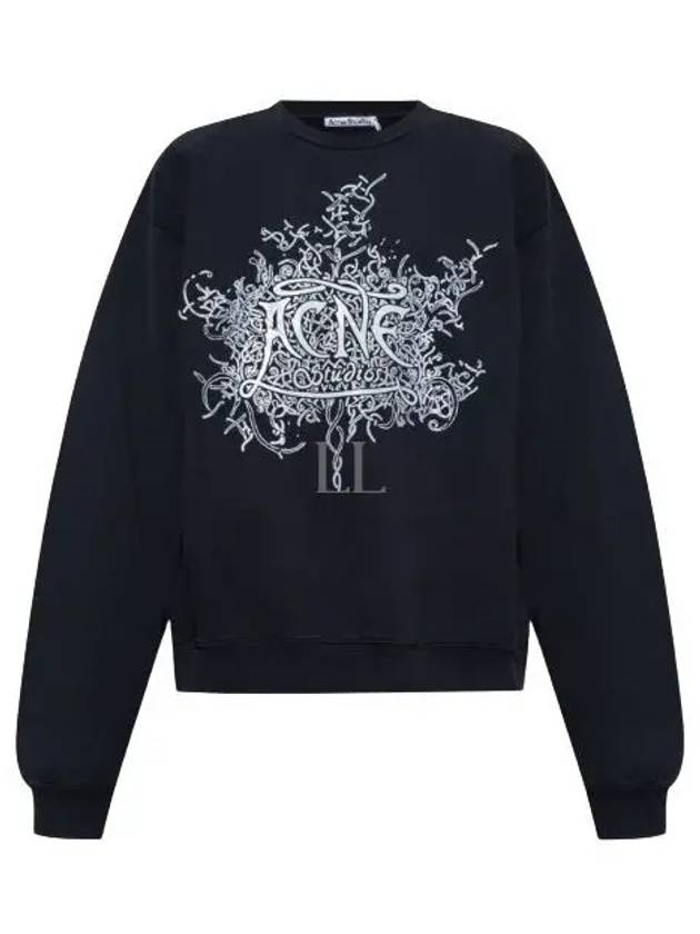 Logo Print Sweatshirt Black - ACNE STUDIOS - BALAAN 2