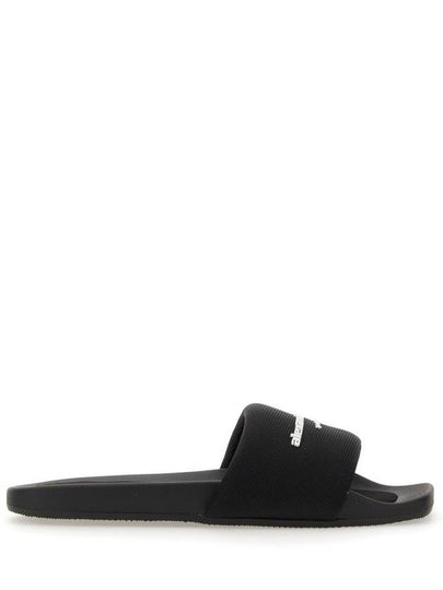 Pool Square Toe Slippers Black - ALEXANDER WANG - BALAAN 2