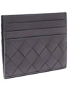 Intrecciato Leather Card Wallet Thunder - BOTTEGA VENETA - BALAAN 4