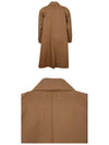 Men's Back Stitch Long Cotton Single Coat Brown - MAISON MARGIELA - BALAAN 6