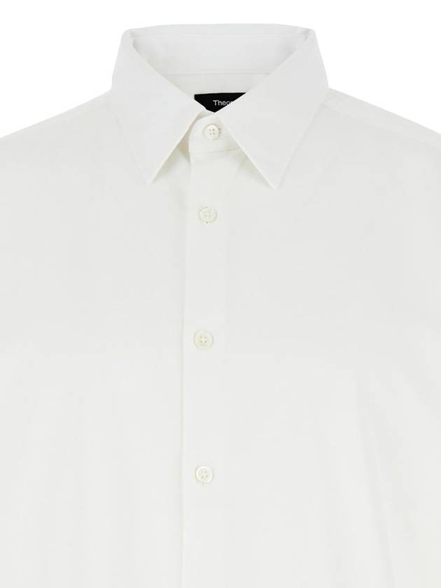 Structure Knit Sylvain Long Sleeve Shirt White - THEORY - BALAAN 4