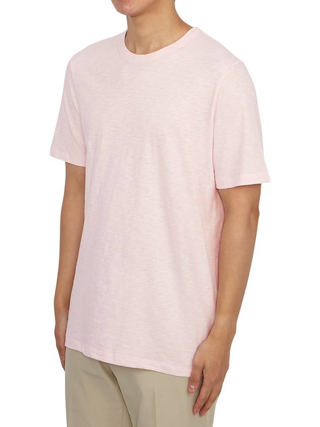 Men's Essential Cosmos Short Sleeve T-Shirt Pink - THEORY - BALAAN 3