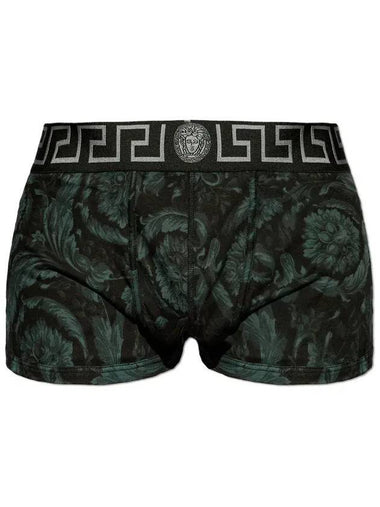 Men's Pattern Print Boxer Briefs Black - VERSACE - BALAAN 1