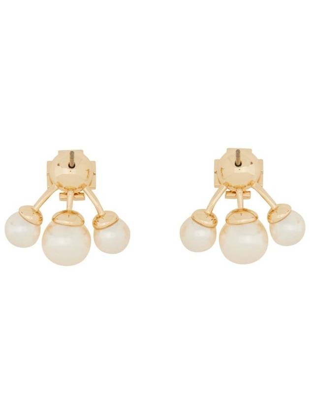 Kira White Pearl Earrings Gold - TORY BURCH - BALAAN 3