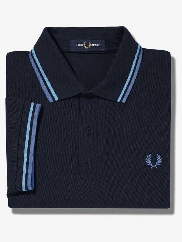 [Fred Perry] Twin Tipped Fred Perry Shirt - Navy/Soft Blue/Tw.Blue - FRED PERRY - BALAAN 3