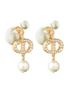 Tribales Pearl Earrings Gold - DIOR - BALAAN 1