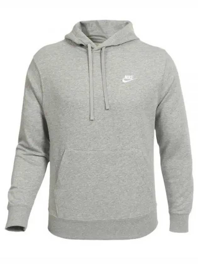 Sportswear Club Pullover Hoodie Grey - NIKE - BALAAN 2