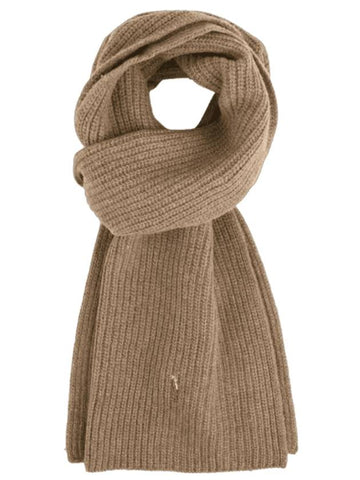 Signature Knit Muffler Honey Brown Heather - POLO RALPH LAUREN - BALAAN 1