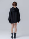 UNBALANCE HEM HOOD TSHIRTBLACK - PAGE STUDIO - BALAAN 4