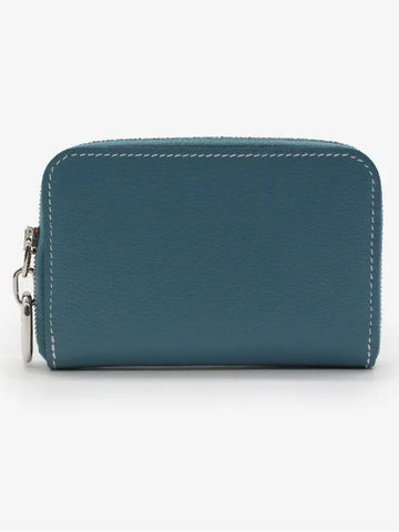 Chandal Zipengo Card Wallet Evercolor New Blue Jeans H084208CKD2 - HERMES - BALAAN 1