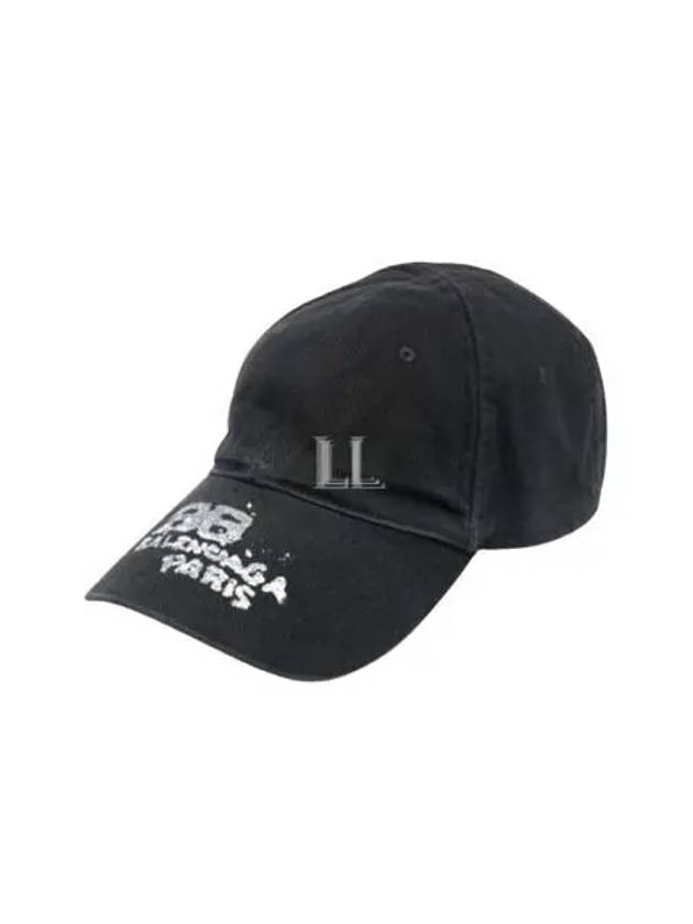 Hand Draw BB Icon Ball Cap Black - BALENCIAGA - BALAAN 2