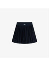 Women's Binx Pleated Skirt Navy - J.LINDEBERG - BALAAN 3