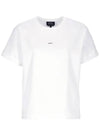 Jade Logo Short Sleeve T-Shirt White - A.P.C. - BALAAN 2