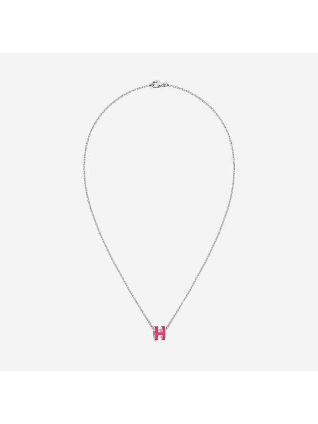 Mini Pop-Ache Pendant Palladium Hardware Rose Extreme - HERMES - BALAAN 1