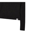 Off shoulder slim ribbed knit Black - THE GREEN LAB - BALAAN 3