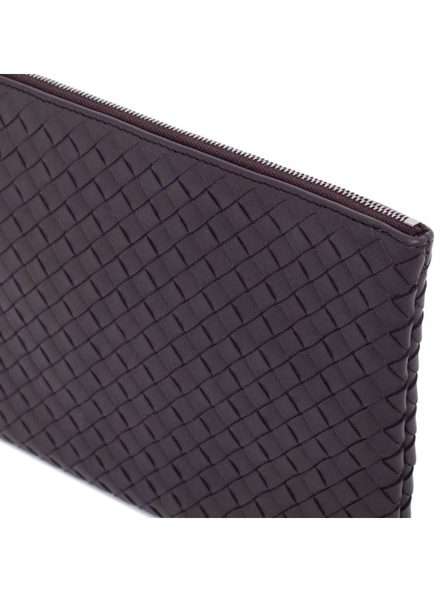 Intrecciato Clutch Bag Dark Brown - BOTTEGA VENETA - BALAAN 6