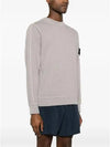 Garment Dyed Malfile Crewneck Sweatshirt Grey Heather - STONE ISLAND - BALAAN 5