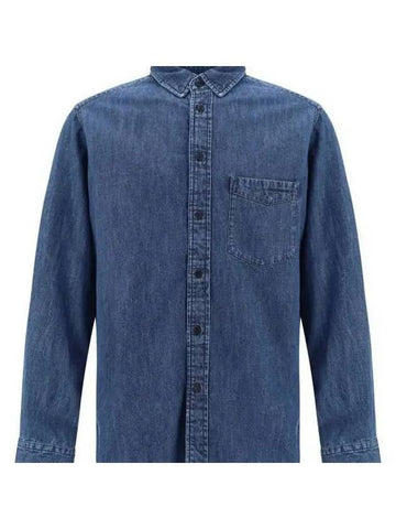 Chemise Denim Long Sleeve Shirt Blue - ISABEL MARANT - BALAAN 1