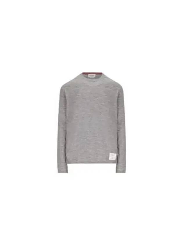 Wool Jersey 4-Bar Long Sleeve T-Shirt Light Grey - THOM BROWNE - BALAAN 2