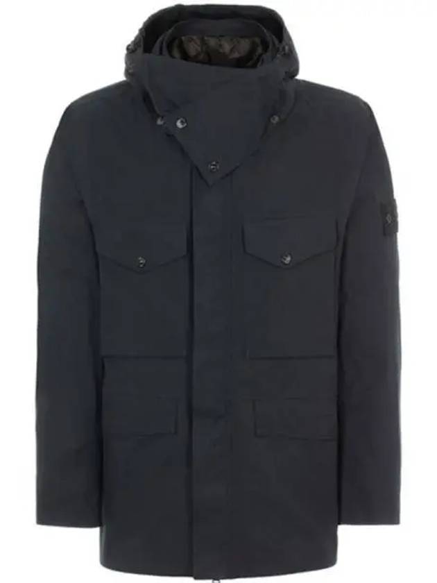 Men's Wappen Patch Ghost Piece Zip-up Jacket Black - STONE ISLAND - BALAAN 2