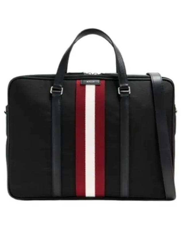 Logo Patch Brief Case Black - BALLY - BALAAN 2