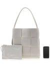 Arco Vertical Large Calfskin Tote Bag White - BOTTEGA VENETA - BALAAN 8