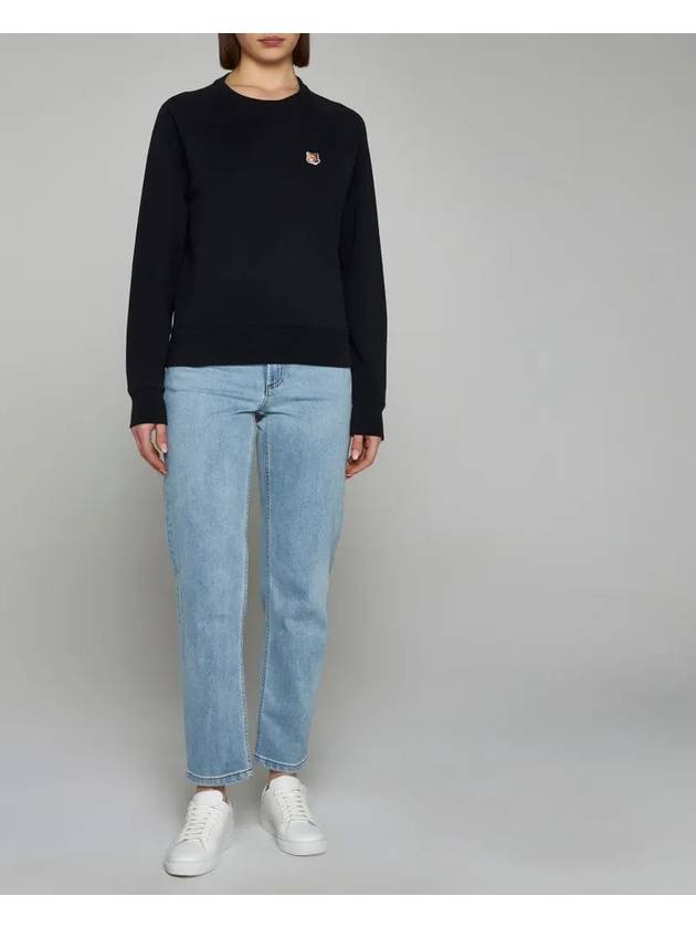 Fox Head Patch Adjusted Sweatshirt Black - MAISON KITSUNE - BALAAN 4