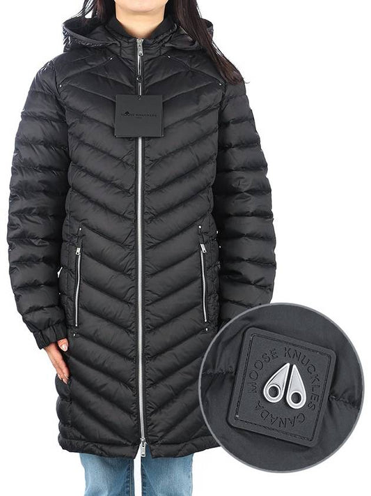 Women's Air Down Parka Black - MOOSE KNUCKLES - BALAAN.