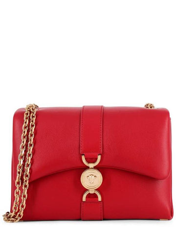 Versace Red Kleio Lambskin Crossbody Bag - VERSACE - BALAAN 1