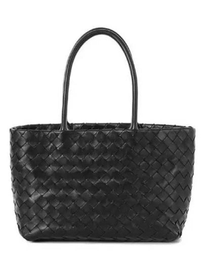 Intrecciato Lambskin Tote Bag Black - BOTTEGA VENETA - BALAAN 2