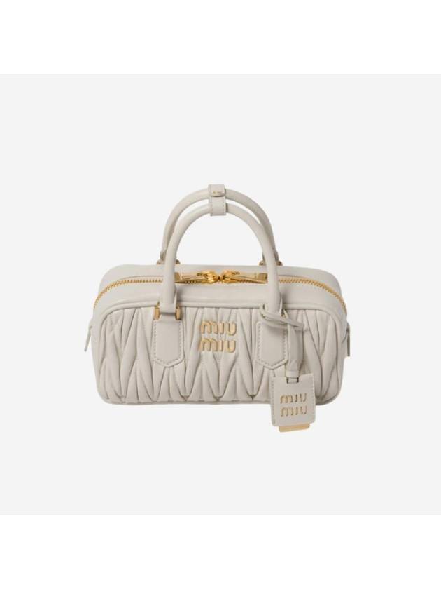 Arcadie Matelasse Nappa Leather Tote Bag White - MIU MIU - BALAAN 1