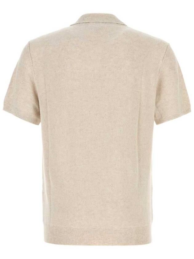 Men's Jay Knit Polo Shirt Beige - A.P.C. - BALAAN 3